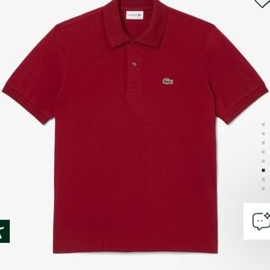 Lacoste Men's Deep Red Short-Sleeve Polo